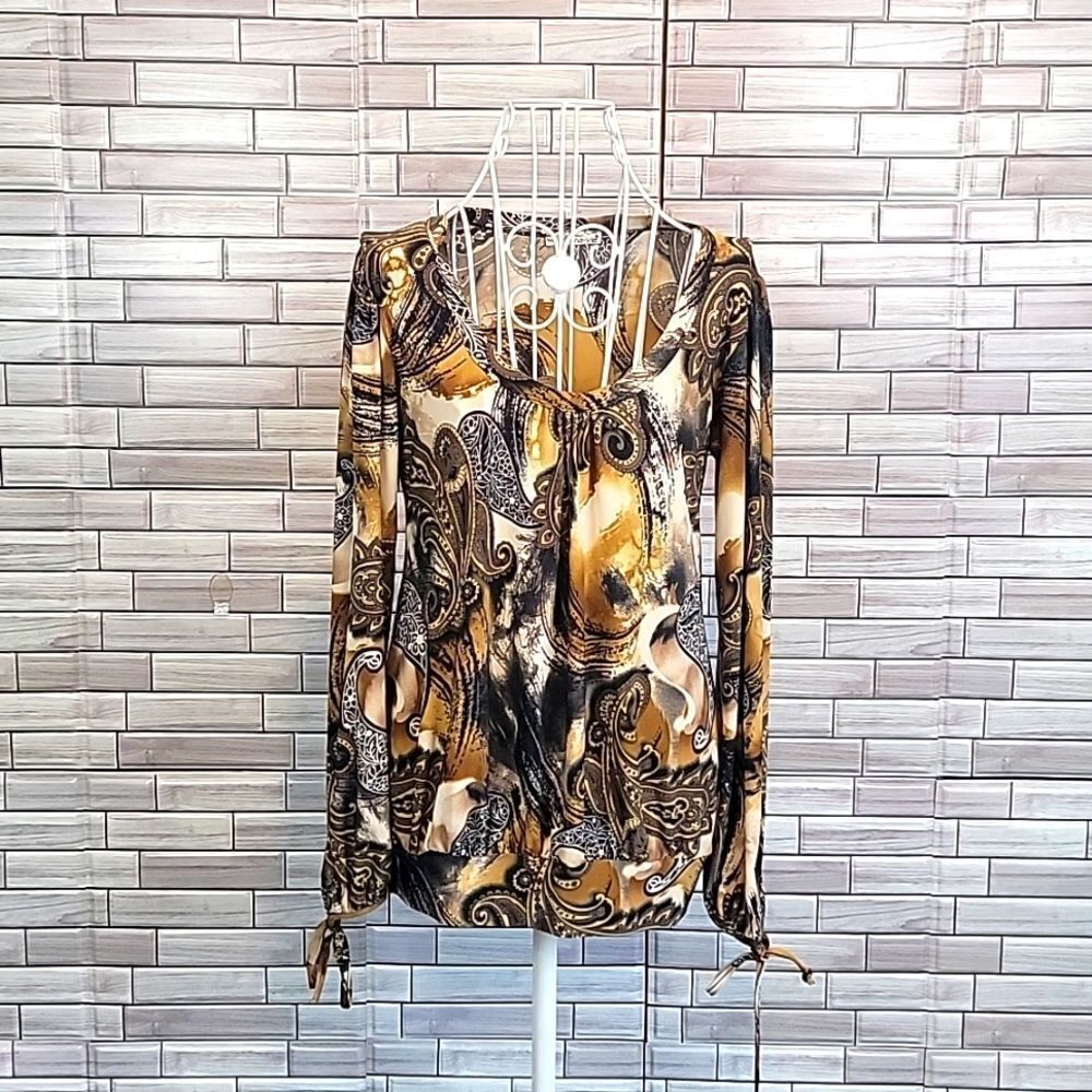 Ma-Vie paisley print blouse Women's Size M